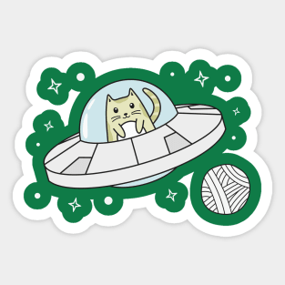 Cat Needs More Space Sticker